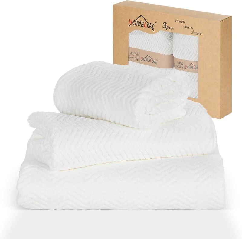 HOMELUX Handtuch Set 2 / 3 / 4 teilig Badetuch Set + Towel saugstarkes Frottiertücher Set