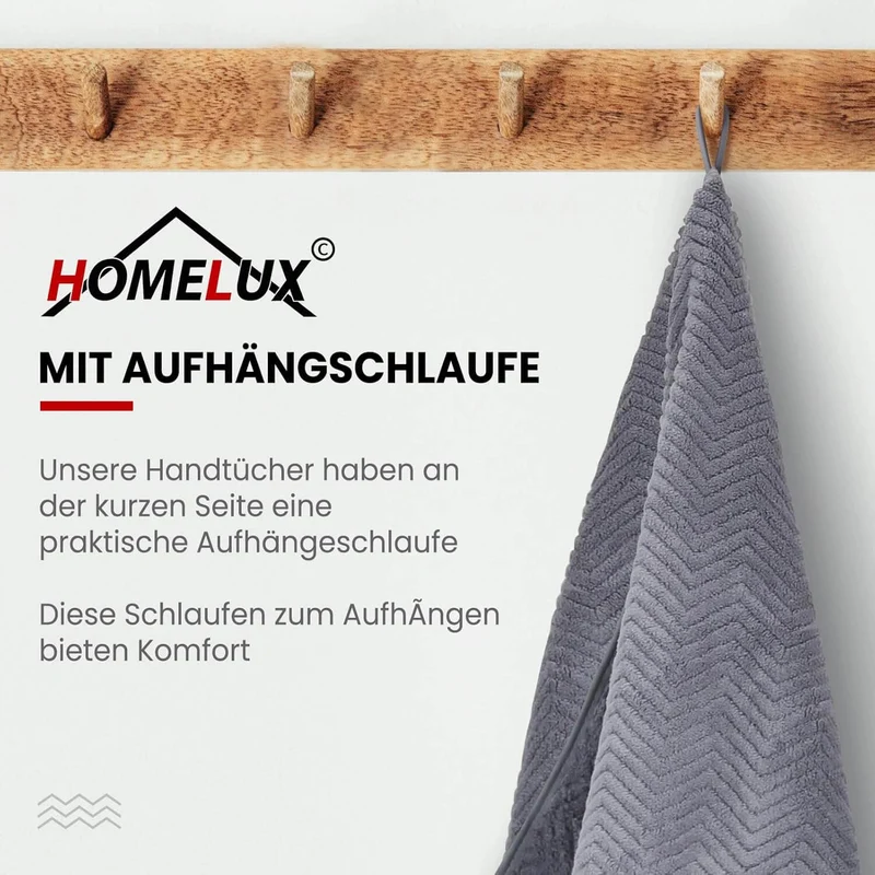 HOMELUX Handtuch Set 2 / 3 / 4 teilig Badetuch Set + Towel saugstarkes Frottiertücher Set