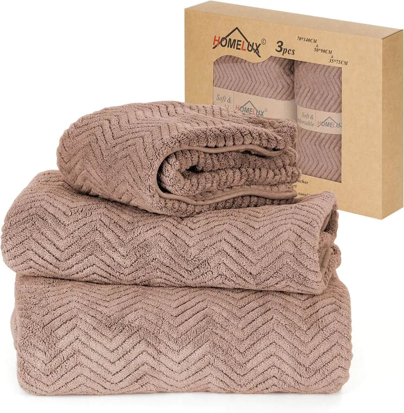 HOMELUX Handtuch Set 2 / 3 / 4 teilig Badetuch Set + Towel saugstarkes Frottiertücher Set