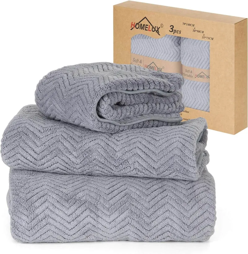 HOMELUX Handtuch Set 2 / 3 / 4 teilig Badetuch Set + Towel saugstarkes Frottiertücher Set