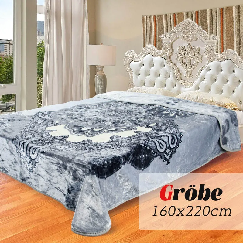 Flauschige Kuscheldecke 160x220 cm aus Polyester Weich, warm und pflegeleicht für Sofa, Bett und mehr