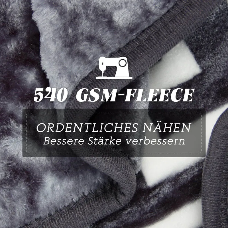 Flauschige Kuscheldecke 160x220 cm aus Polyester Weich, warm und pflegeleicht für Sofa, Bett und mehr