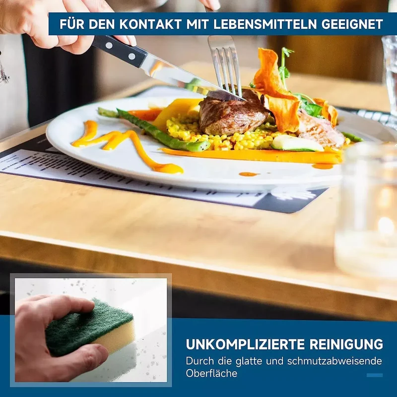 2mm durchsichtige Tischschutzfolie aus PVC - Schutzdecke für Tisch