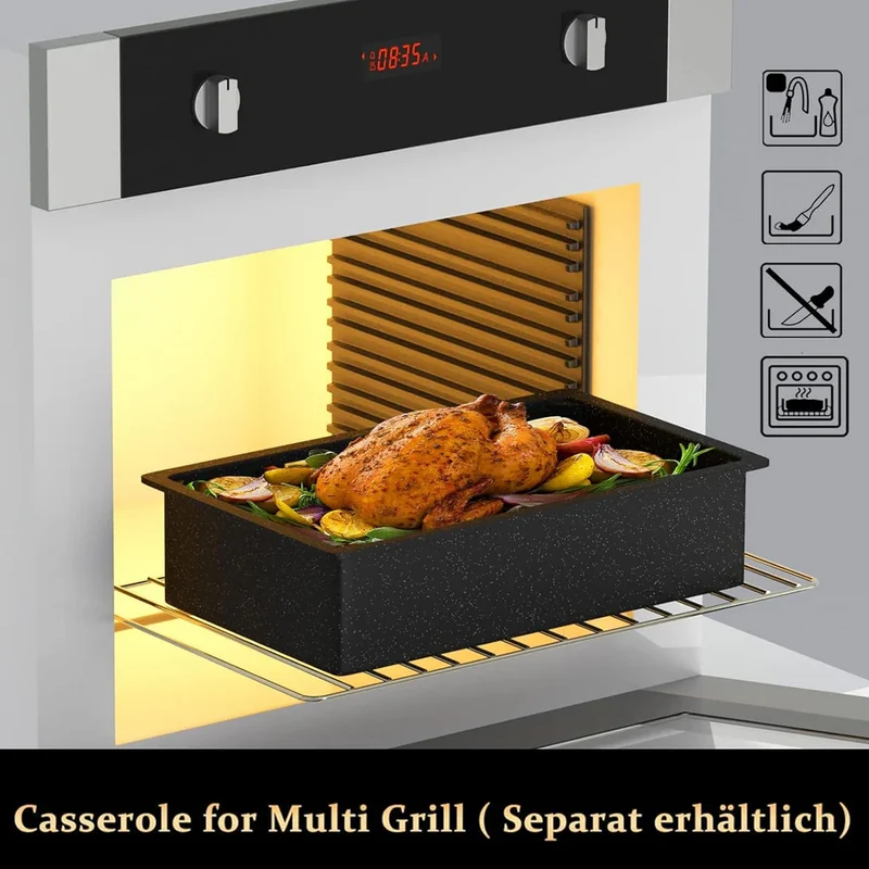 2000W Elektrogrill Kontaktgrill 3 in 1 Multigrill, Grill, 2000 Watt Elektrischer Optigrill