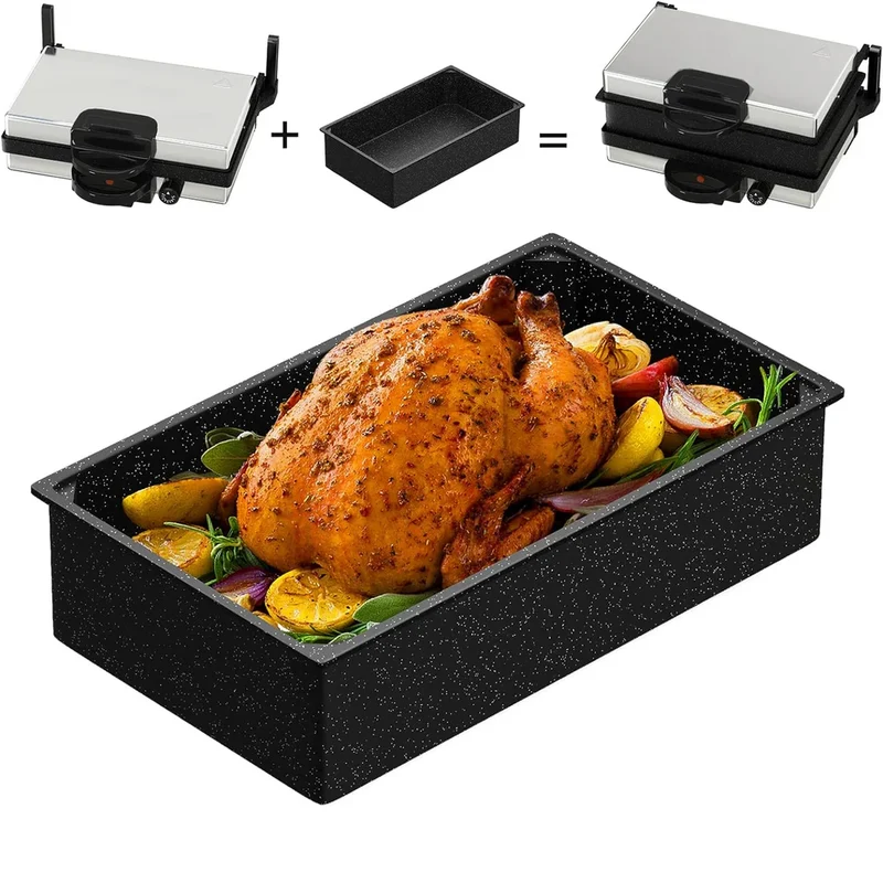2000W Elektrogrill Kontaktgrill 3 in 1 Multigrill, Grill, 2000 Watt Elektrischer Optigrill