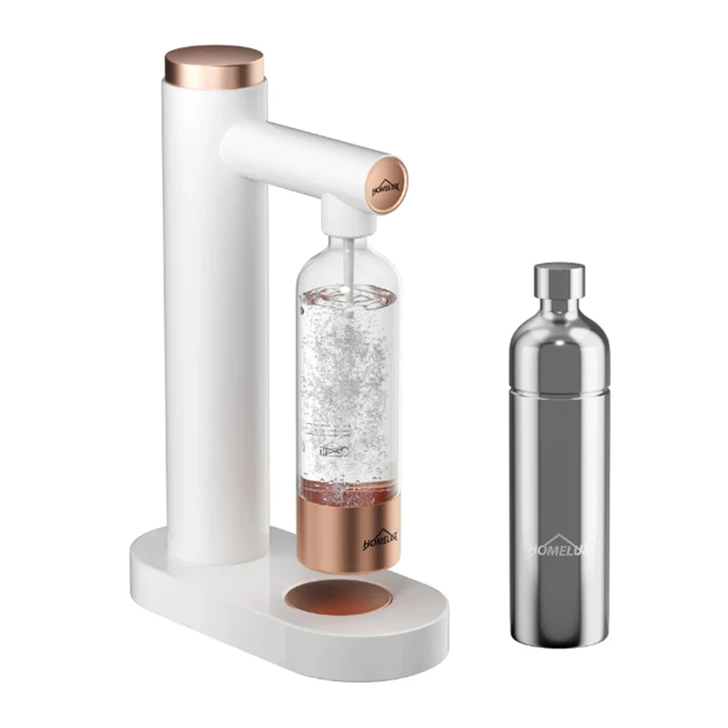 HOMELUX Wassersprudler, Sprudelwasser Maschine Mit 1L PET-Flaschen 316 Edelstahl Flasche Soda Maker