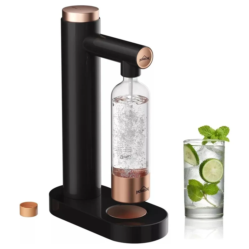 HOMELUX Wassersprudler, Sprudelwasser Maschine Mit 1L PET-Flaschen 316 Edelstahl Flasche Soda Maker