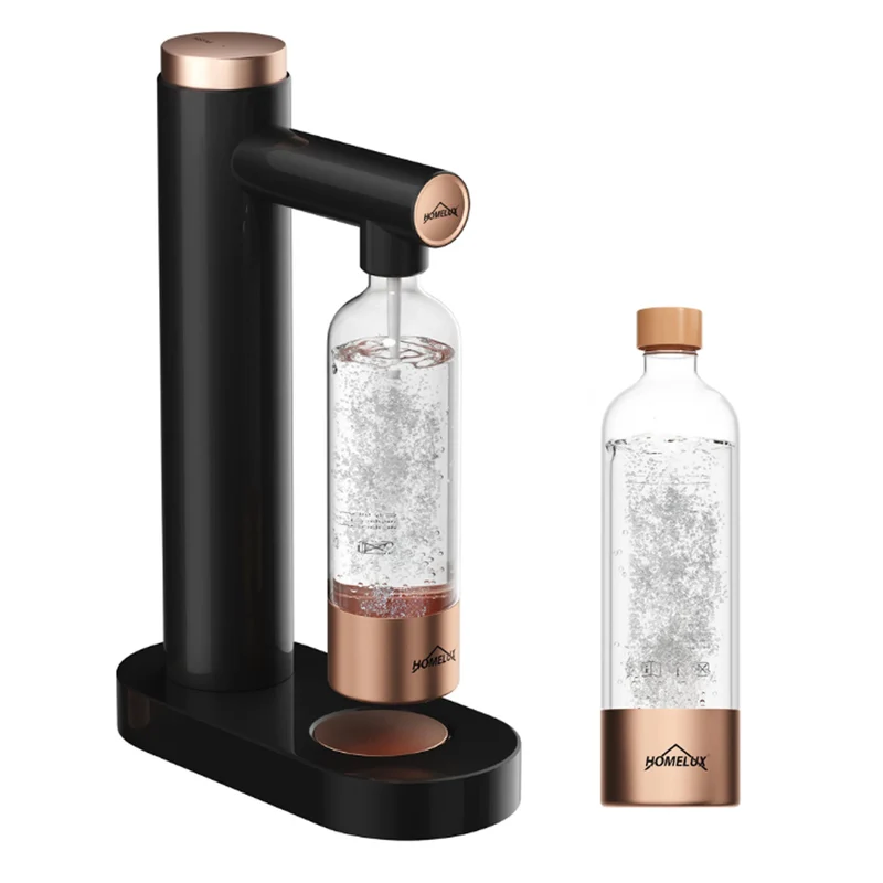 HOMELUX Wassersprudler, Sprudelwasser Maschine Mit 1L PET-Flaschen 316 Edelstahl Flasche Soda Maker