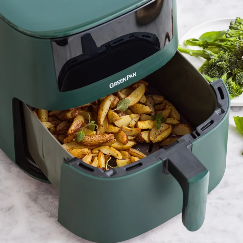 Greenpan Heißluftfritteuse Bistro XXL 7.2L „Pine Green“
