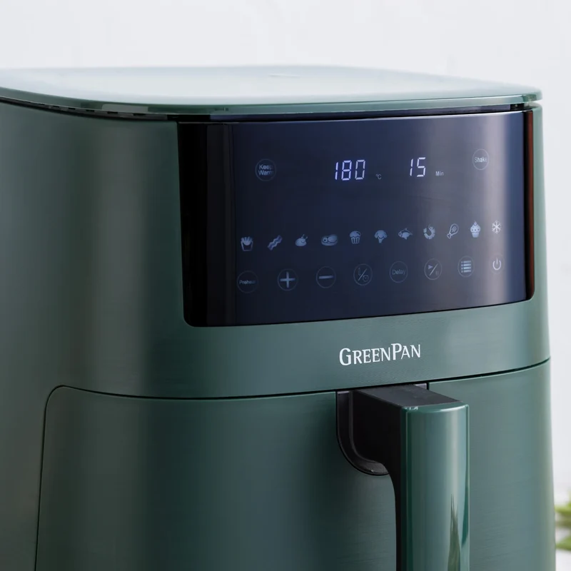 Greenpan Heißluftfritteuse Bistro XXL 7.2L „Pine Green“