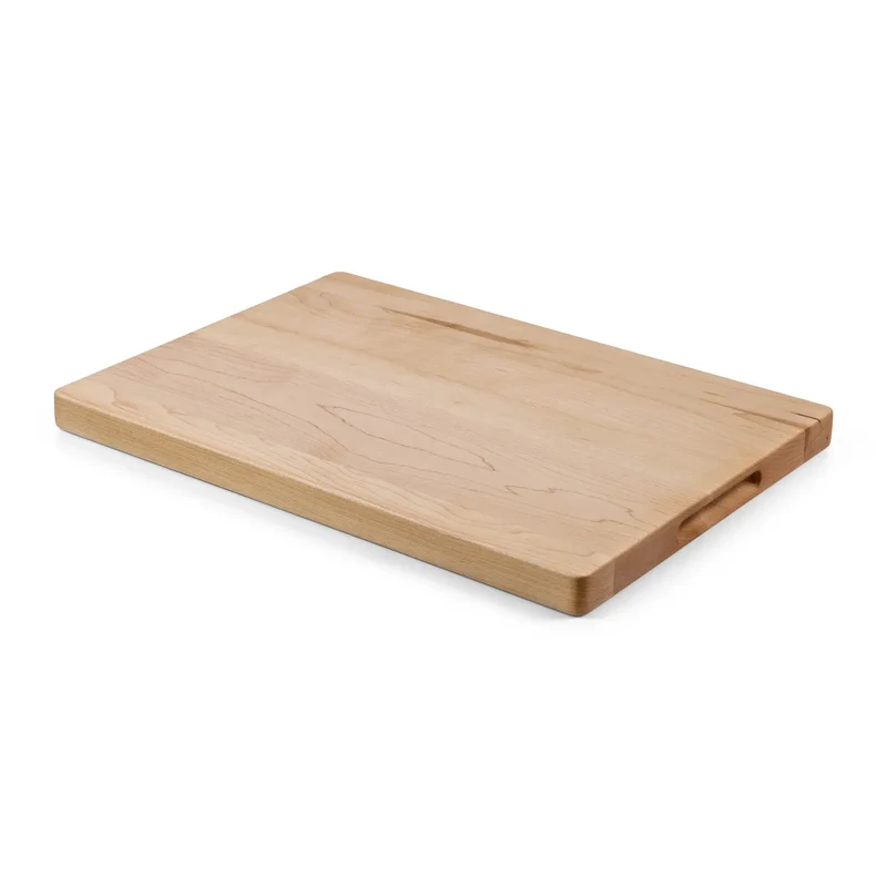SOPHIOR Schneidebrett aus Ahornholz mit Saftrille – Groß 42x30x2,5cm