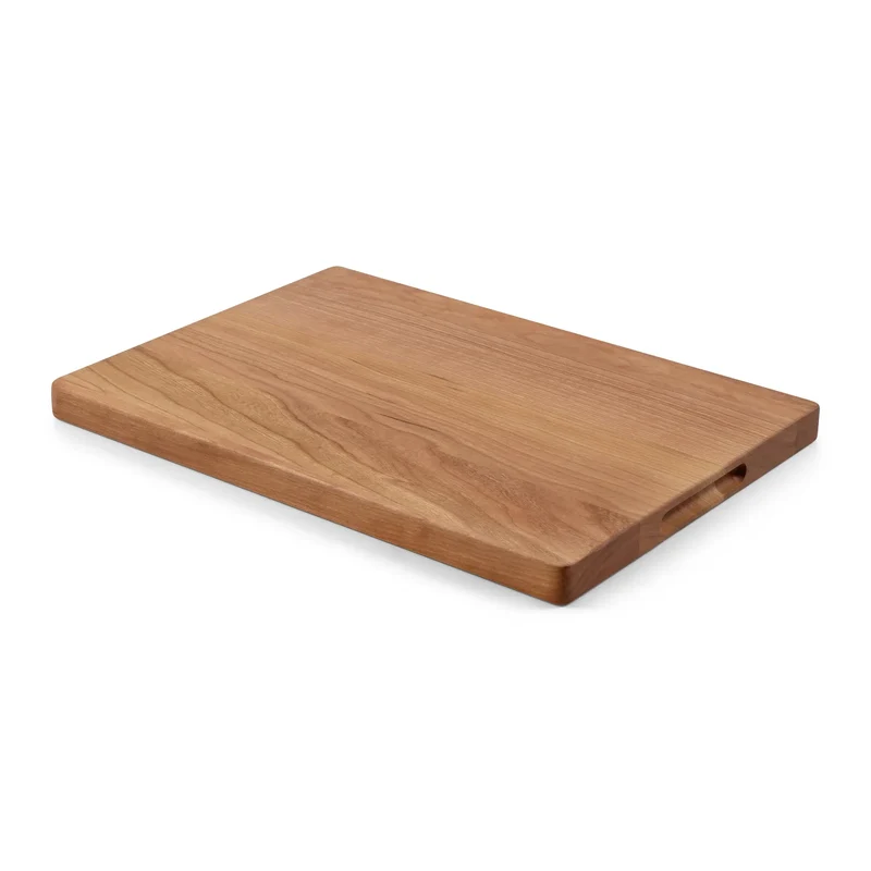 SOPHIOR Kirschholz-Schneidebrett mit Saftrille – Groß 42x30x2,5cm