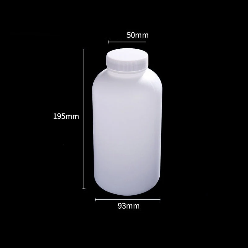 Weithalsflaschen mit Schraubverschluss, Kunststoff PE, Fassungsvermögen 50 ml bis 2.000 ml
