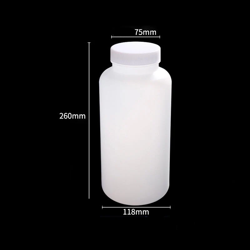 Weithalsflaschen mit Schraubverschluss, Kunststoff PE, Fassungsvermögen 50 ml bis 2.000 ml