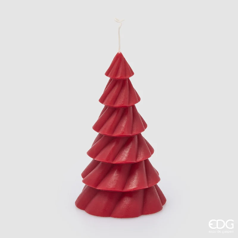 EDG Enzo De Gasperi Candela Pino Strati Rossa H18 Cm