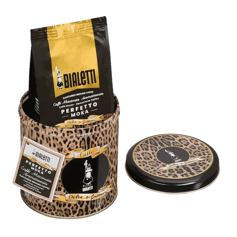 Bialetti Caffè Macinato Perfetto Moka Audace con Barattolo