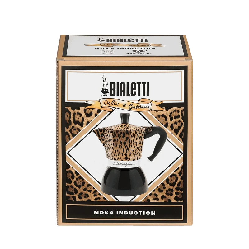 Bialetti Moka Induction Leopardo 6 Tazze Dolce&Gabbana