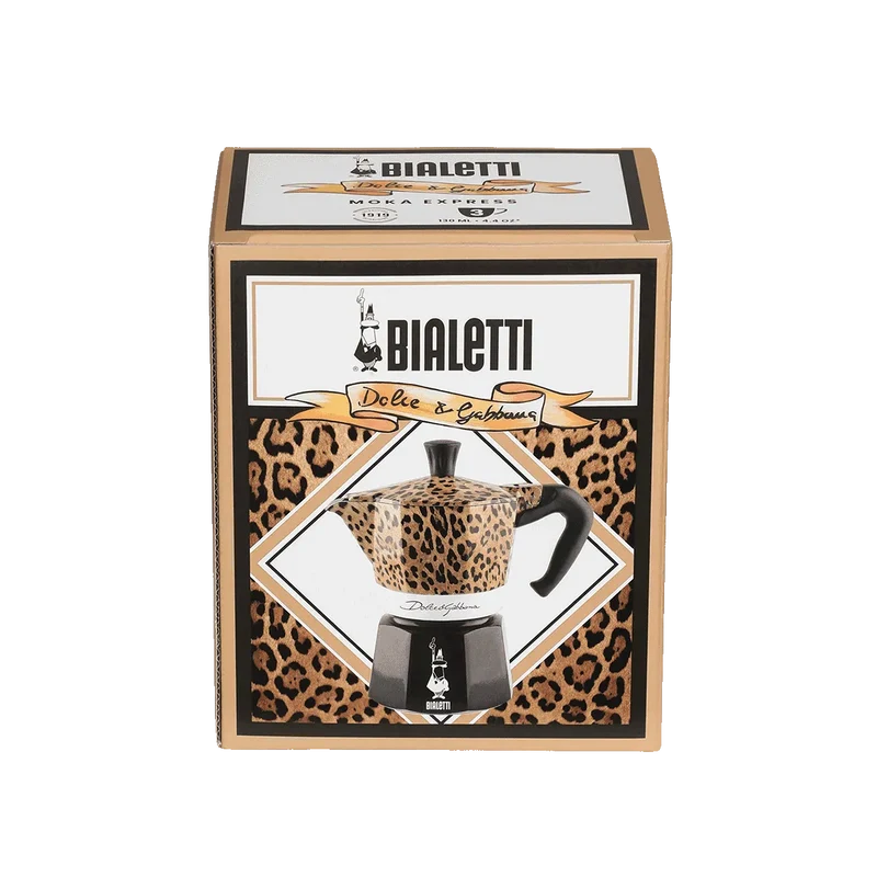 Bialetti Moka Express Leopardo Dolce&Gabbana 3 Tazze