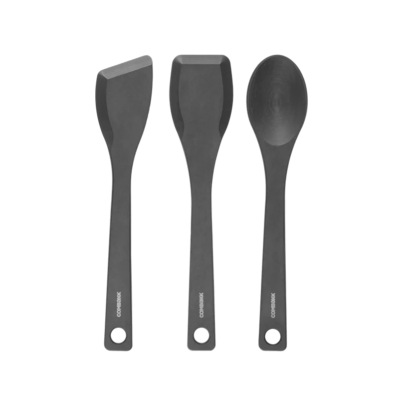 Combekk Holzspatel-Set 3-teilig „Schwarz“