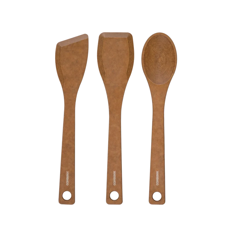Combekk Holzspatel-Set 3-teilig 'Braun'