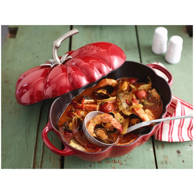 STAUB Gusseisen-Bräter Tomate Ø25cm / 3L 'La Cocotte'