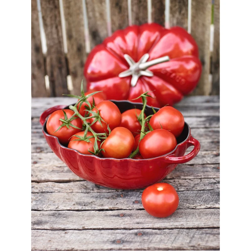 STAUB Gusseisen-Bräter Tomate Ø25cm / 3L 'La Cocotte'