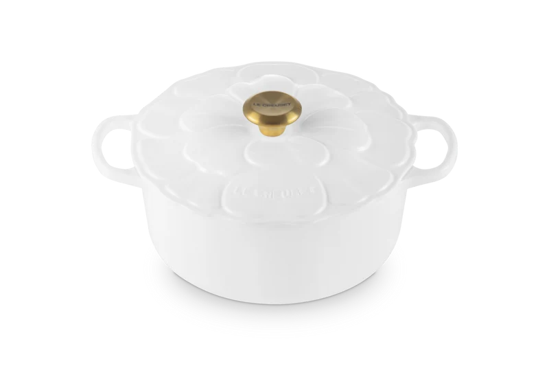 Le Creuset Bräter Signature Ø26cm / 5.3L 'Weiße Blüte'