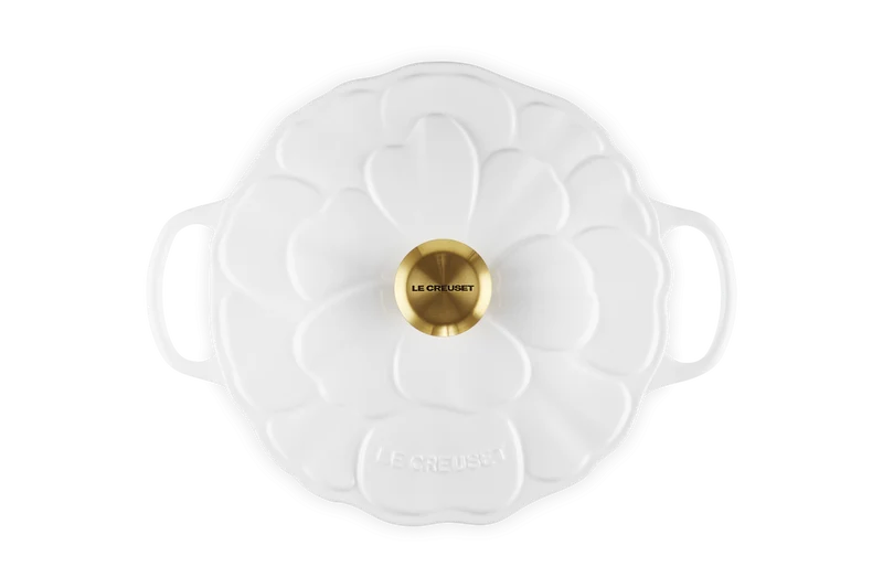 Le Creuset Bräter Signature Ø26cm / 5.3L 'Weiße Blüte'