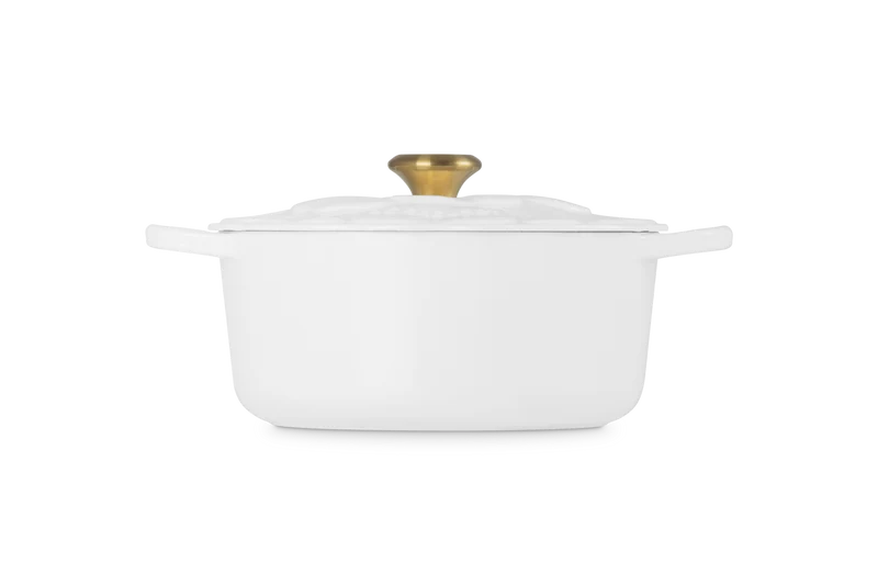 Le Creuset Bräter Signature Ø26cm / 5.3L 'Weiße Blüte'