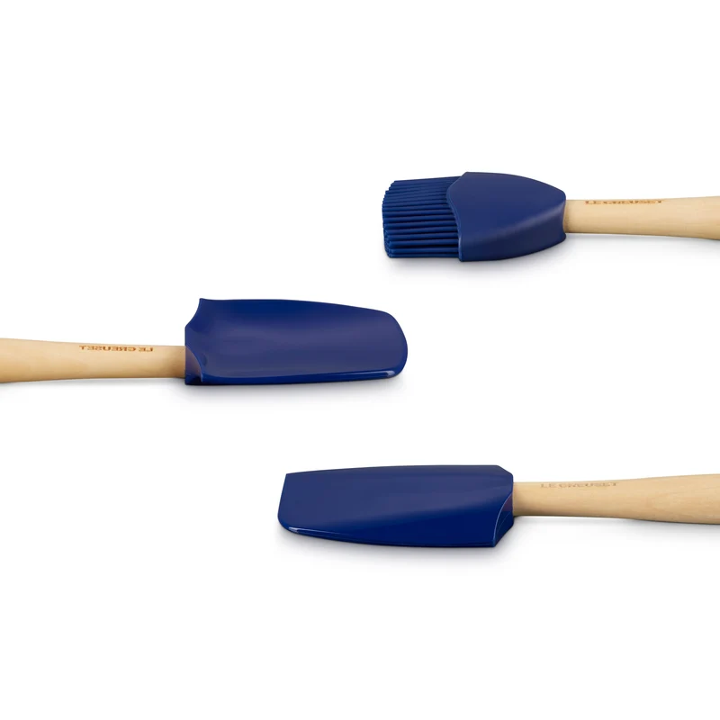 Le Creuset Premium Spatel-Set 3-teilig „Azure“