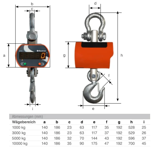 Kranwaage STX (bis 10000kg)