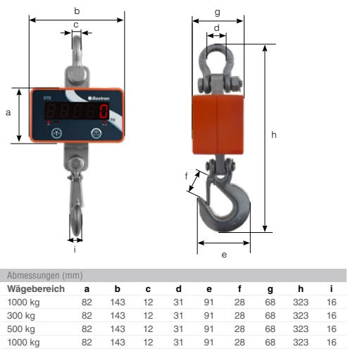 Kranwaage STE (bis 1000kg)