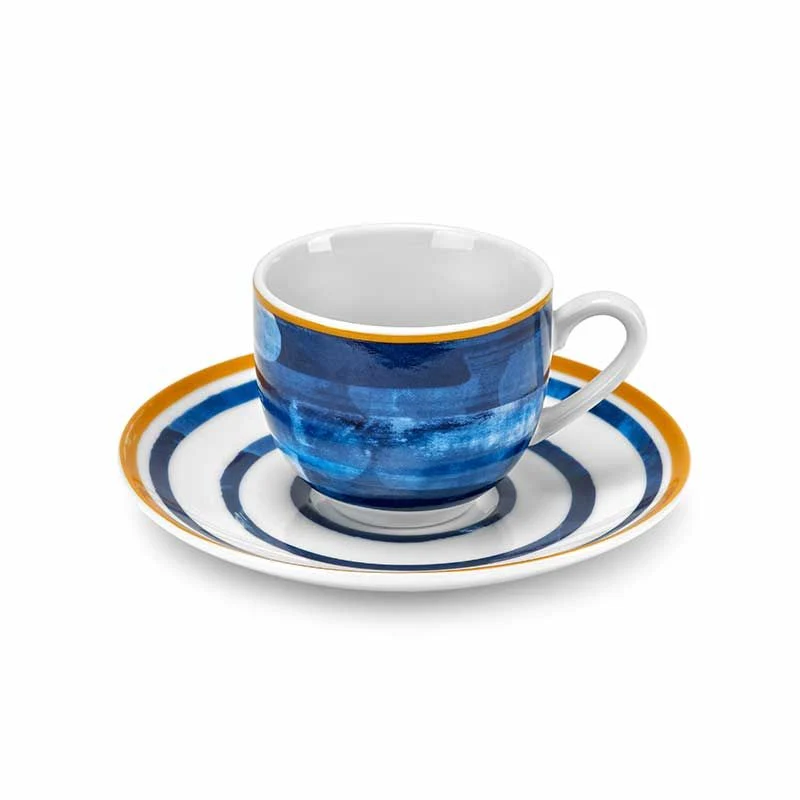 Fade Set 6 Tazzine Caffe Con Piattino Bluemarine 100 ml