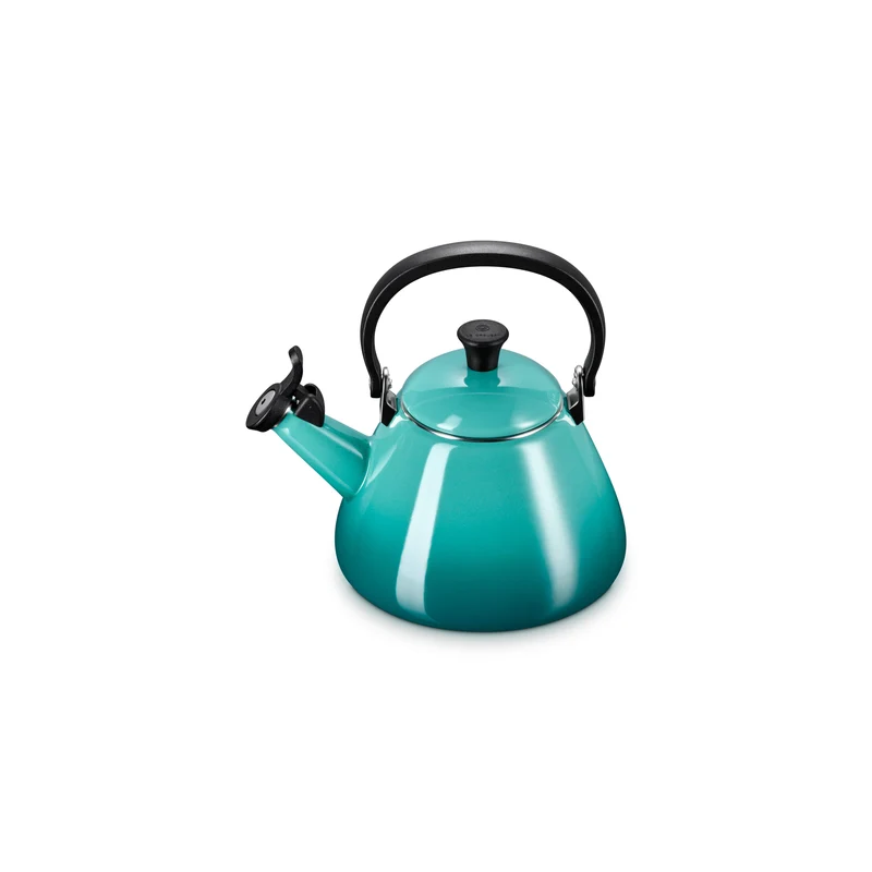 Le Creuset Pfeifkessel 1,6L Kone „Bleu Riviera“