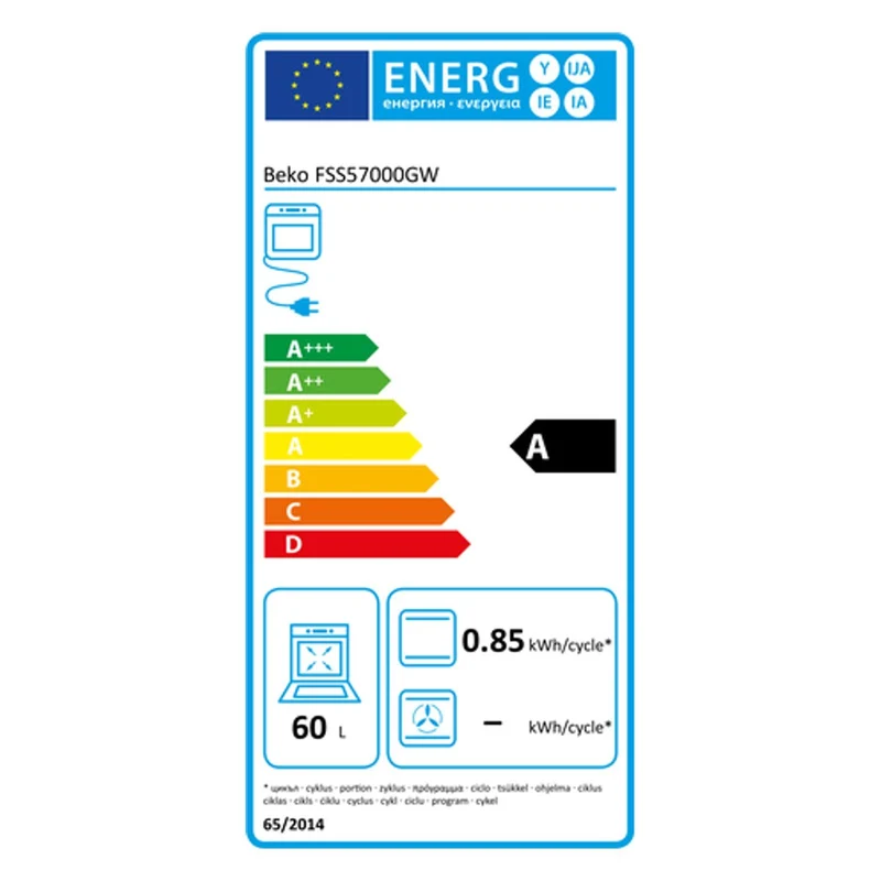 Beko Standherd FSS57000GW