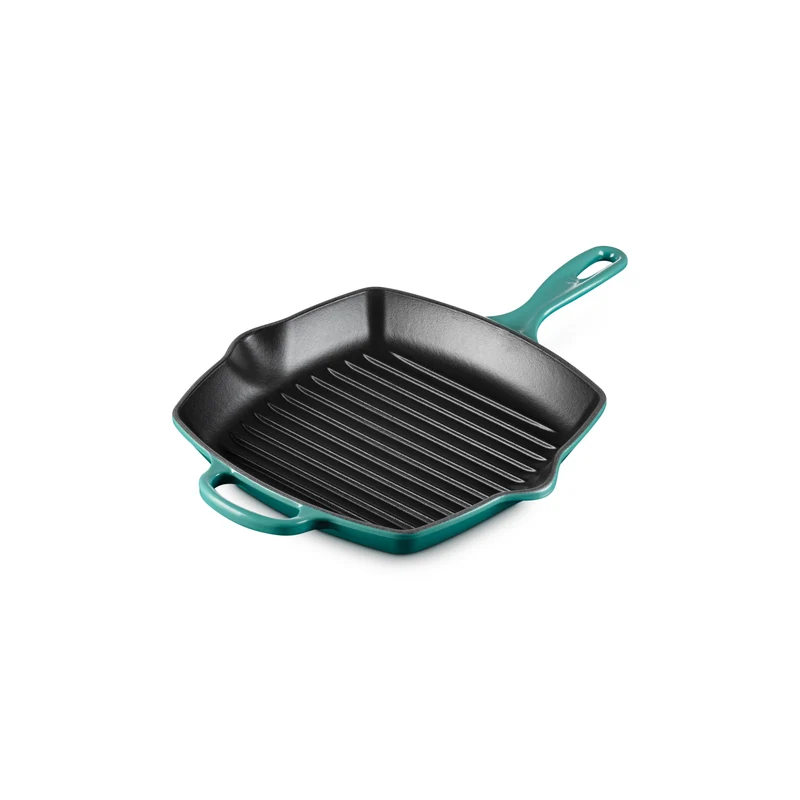 Le Creuset Grillpfanne Quadratisch 26x26cm Grillit® 'Bleu Riviera'
