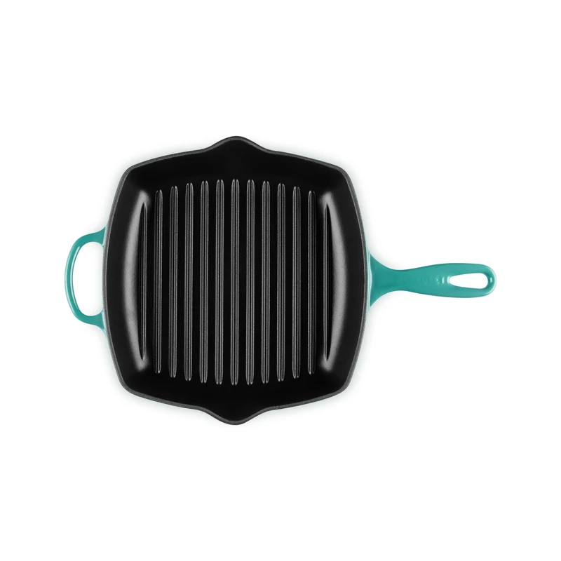 Le Creuset Grillpfanne Quadratisch 26x26cm Grillit® 'Bleu Riviera'