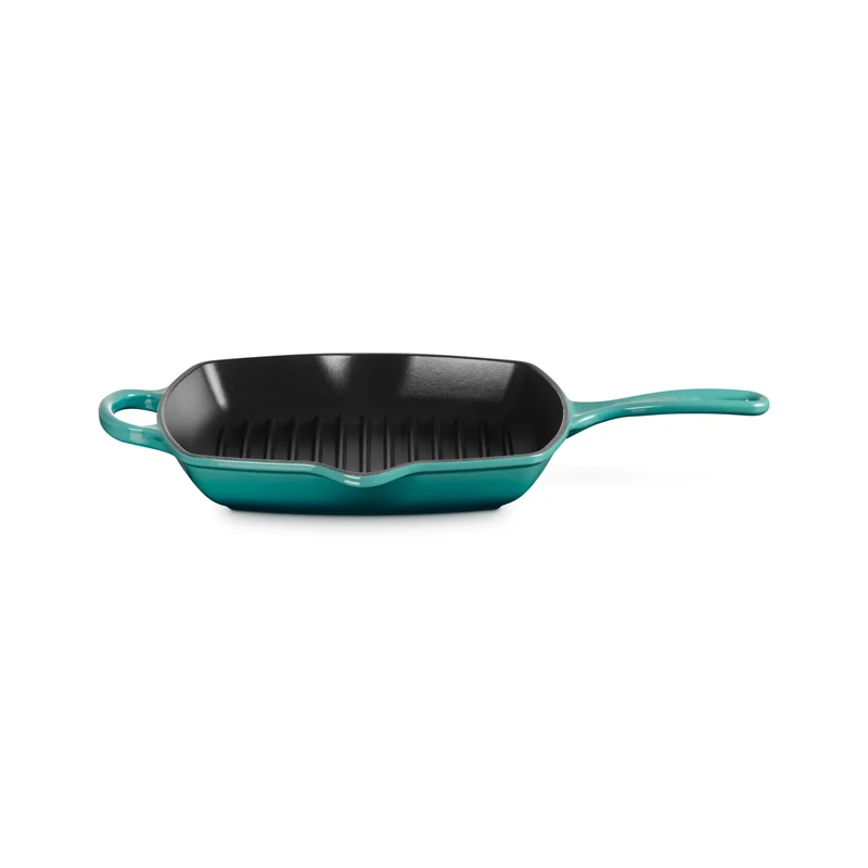 Le Creuset Grillpfanne Quadratisch 26x26cm Grillit® 'Bleu Riviera'