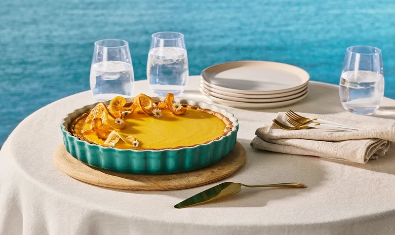 Le Creuset Kuchenform Ø28cm / 2,1L 'Bleu Riviera'