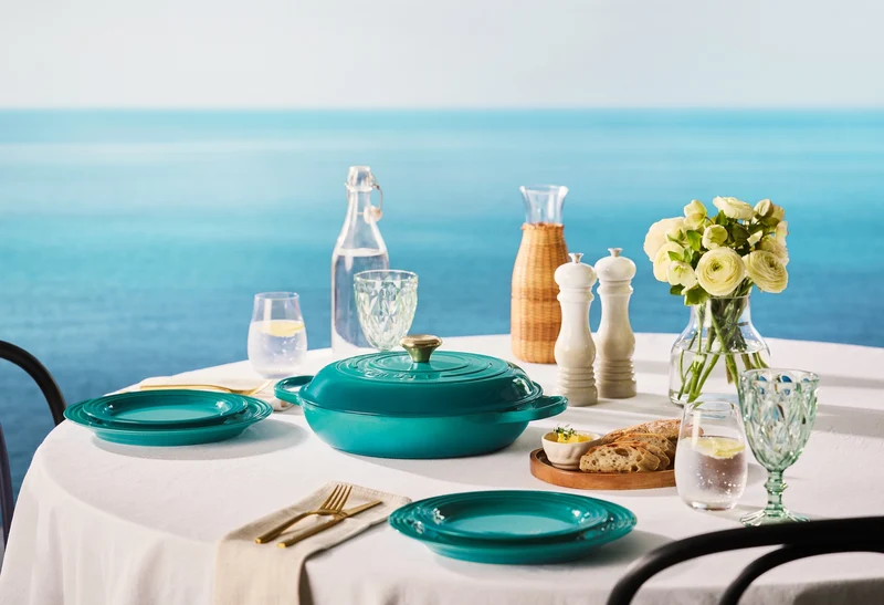 Le Creuset Campagnard Signature „Bleu Riviera“