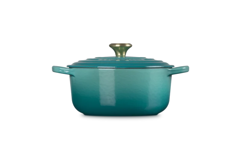 Le Creuset Signature Braadpan 'Bleu Riviera'