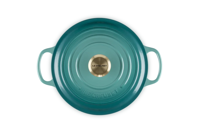 Le Creuset Signature Braadpan 'Bleu Riviera'