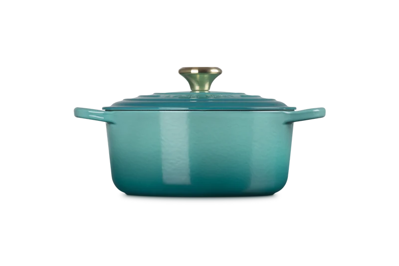 Le Creuset Signature Braadpan 'Bleu Riviera'