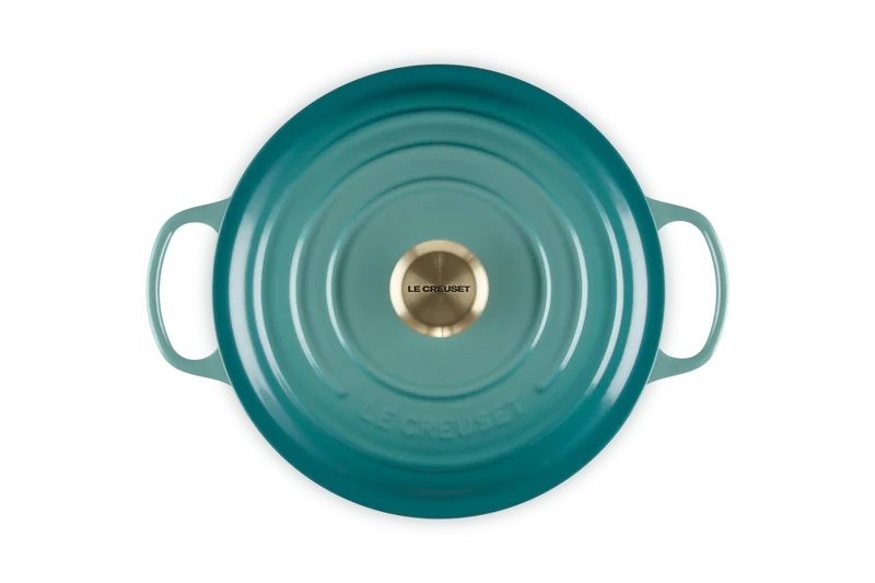 Le Creuset Signature Braadpan 'Bleu Riviera'