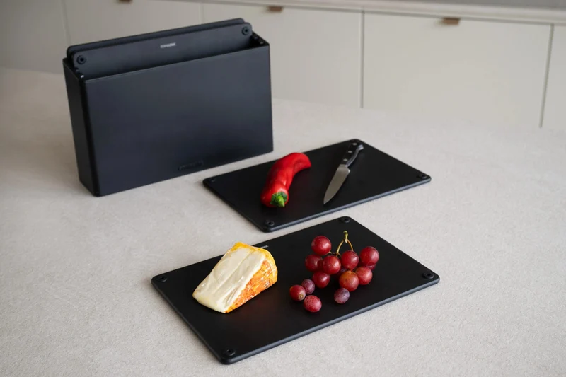 Combekk Schneidebrett-Set 4-teilig 20x30cm „Schwarz“