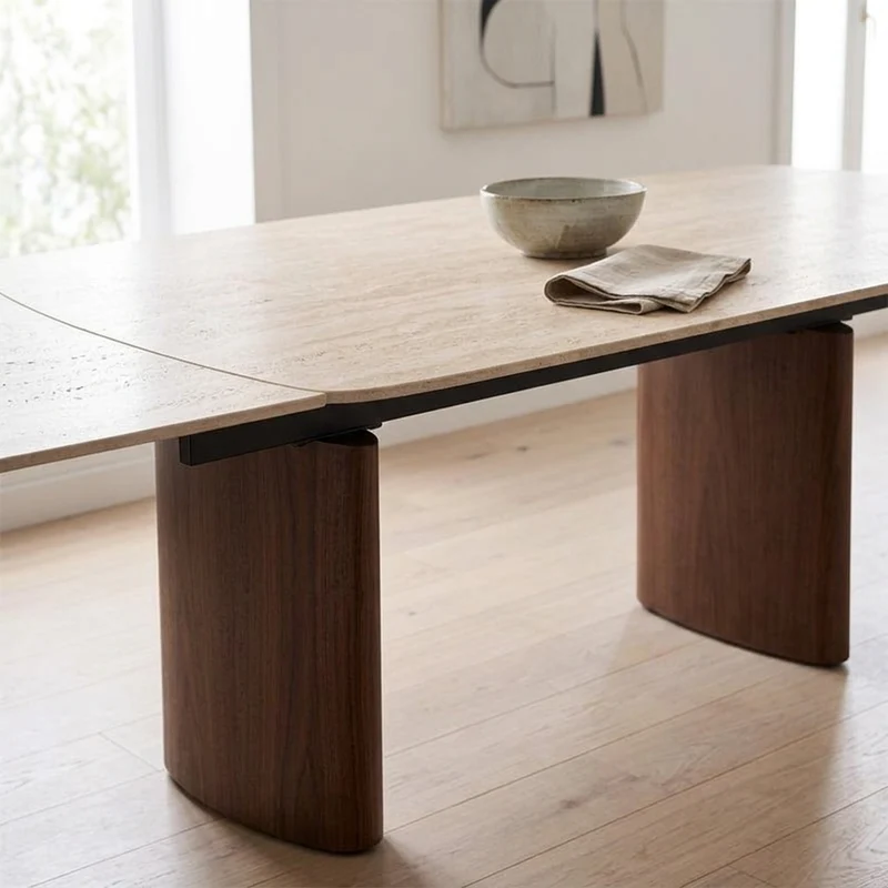 Tavolo Allungabile Mailis in Gres Porcellanato 180 - 260 x 90 cm