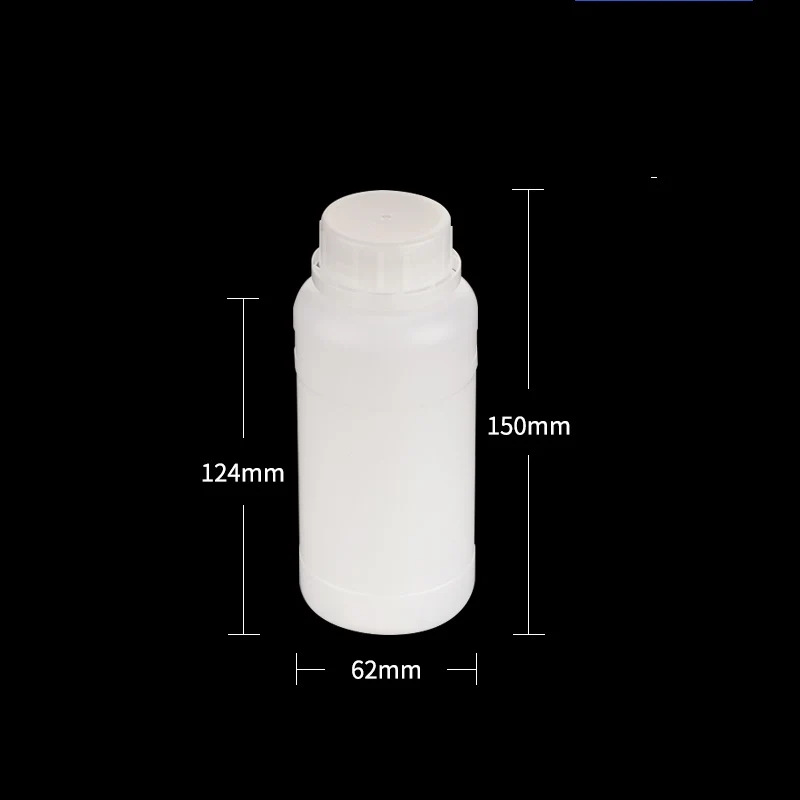 Enghalsflaschen, Kunststoff HDPE, halbtransparent, Fassungsvermögen 250 ml bis 1.000 ml