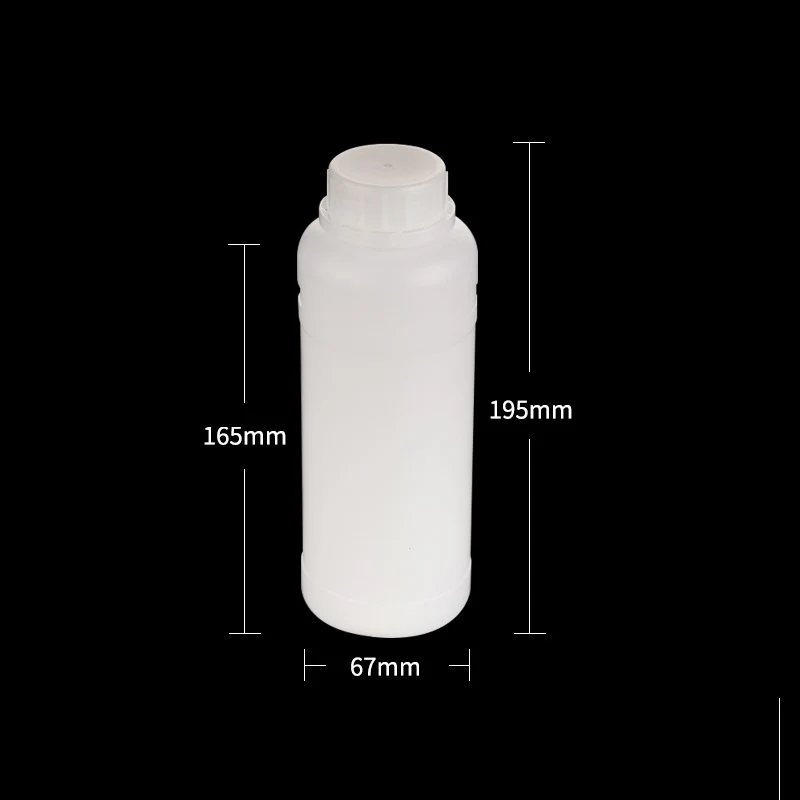 Enghalsflaschen, Kunststoff HDPE, halbtransparent, Fassungsvermögen 250 ml bis 1.000 ml