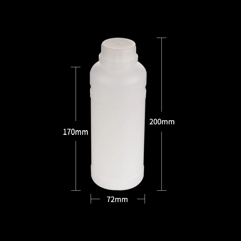 Enghalsflaschen, Kunststoff HDPE, halbtransparent, Fassungsvermögen 250 ml bis 1.000 ml