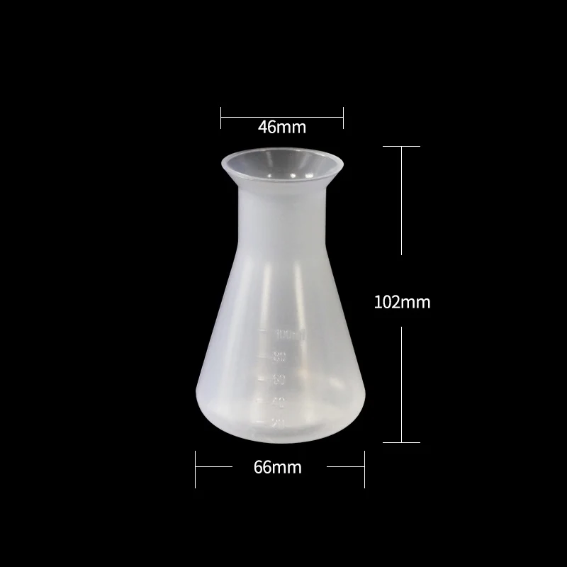 Erlenmeyerkolben, Kunststoff PP, Fassungsvermögen 50 ml bis 2.000 ml